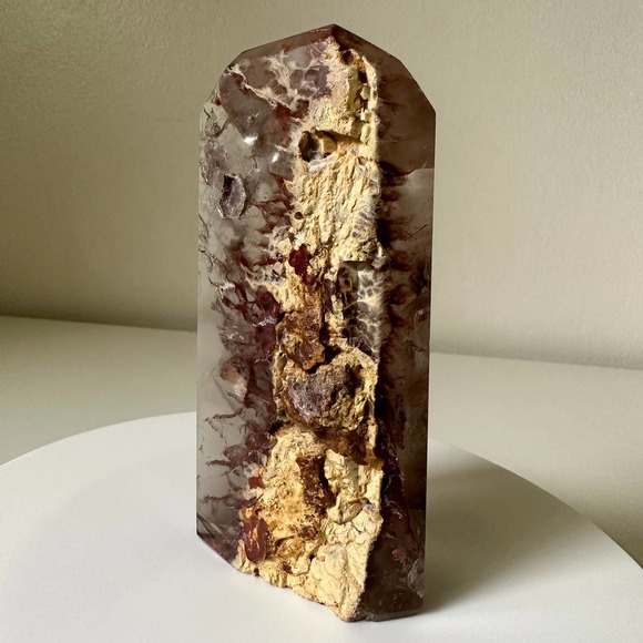 Fire Amphibole Quartz Angel Phantom Quartz Tower Crystal Natural - Picture 5 of 5